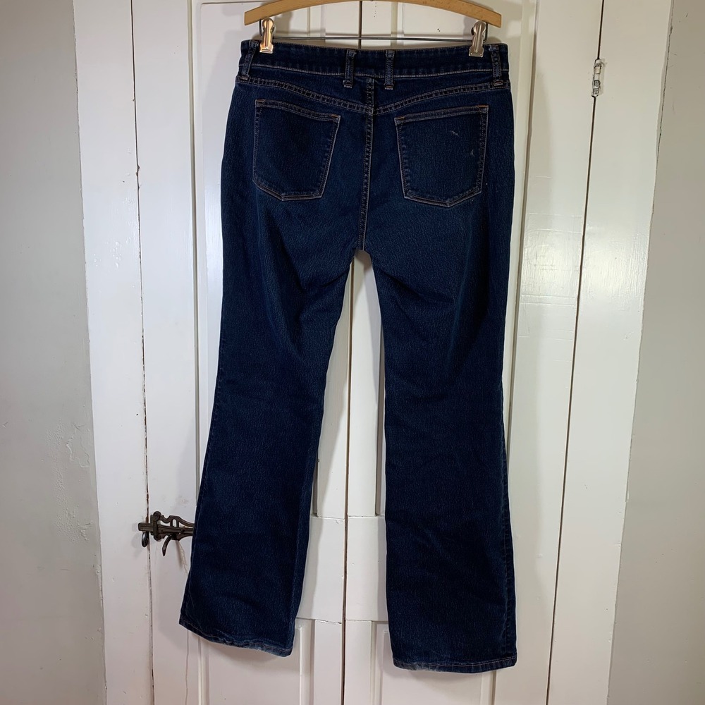 Banana‎ Republic Women's Dark Wash Denim Jeans Size 30 Bootcut Classic READ FLAW - Picture 2 of 15